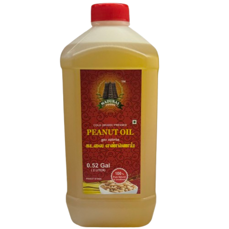 Wooden Rotary Cold Pressed Peanut Oil- 2 Ltrs