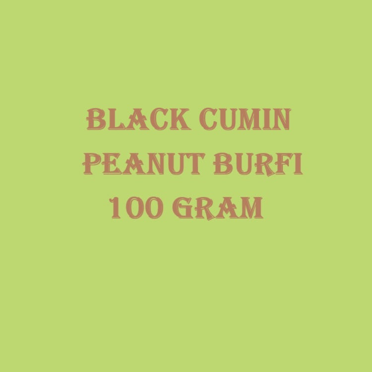 Black Cumin Peanut Burfi