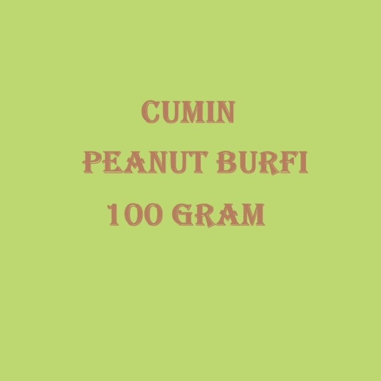Cumin Peanut Burfi