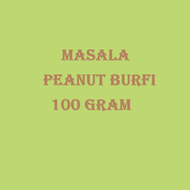 Masala Peanut Burfi