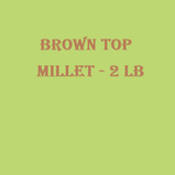 Brown Top Millet-2 Lb