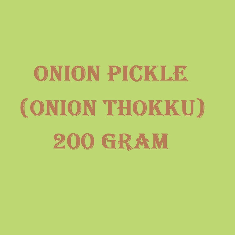 Onion Pickle (Onion Thokku)