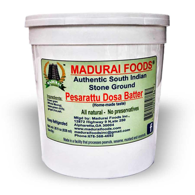 Freah and Home Made Pesarattu Dosa Batter South Indian Stone Ground Madurai Foods