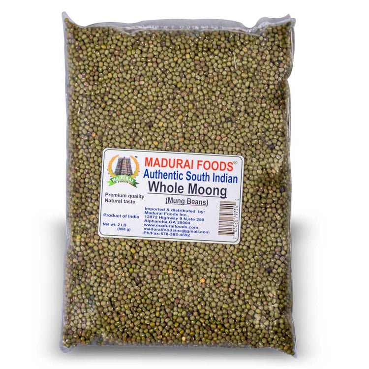Nutrious Whole Moong - Mung Beans 2LB Madurai Foods