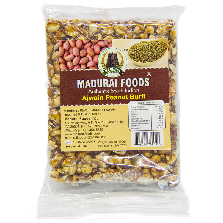 Ajwain Peanut Burfi-100g