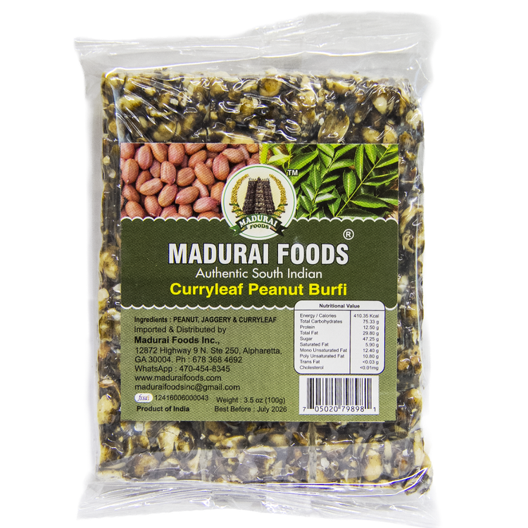 Curry Leaf Peanut Burfi-100g